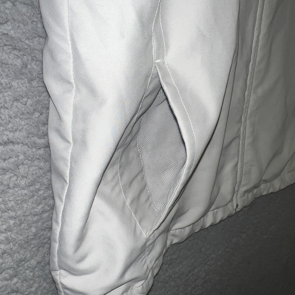 VTG Nike Golf Windbreaker Men's Sz XL Gray Blue Mesh Full Zip Golf Mock Jacket - Picture 7 of 12